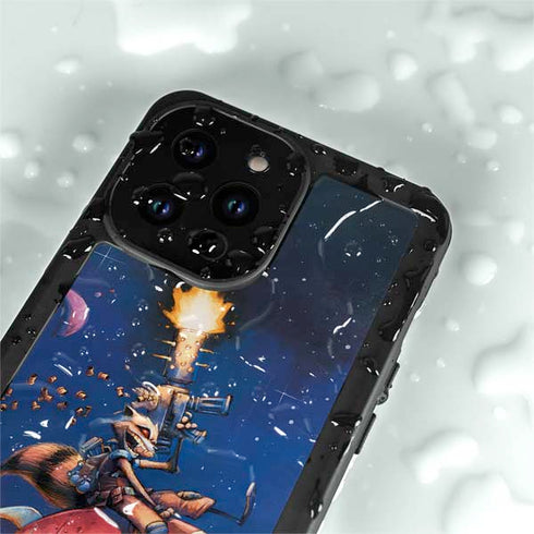 Marvel Rocket Raccoon Rocket Ride iPhone 15 Pro Waterproof Case